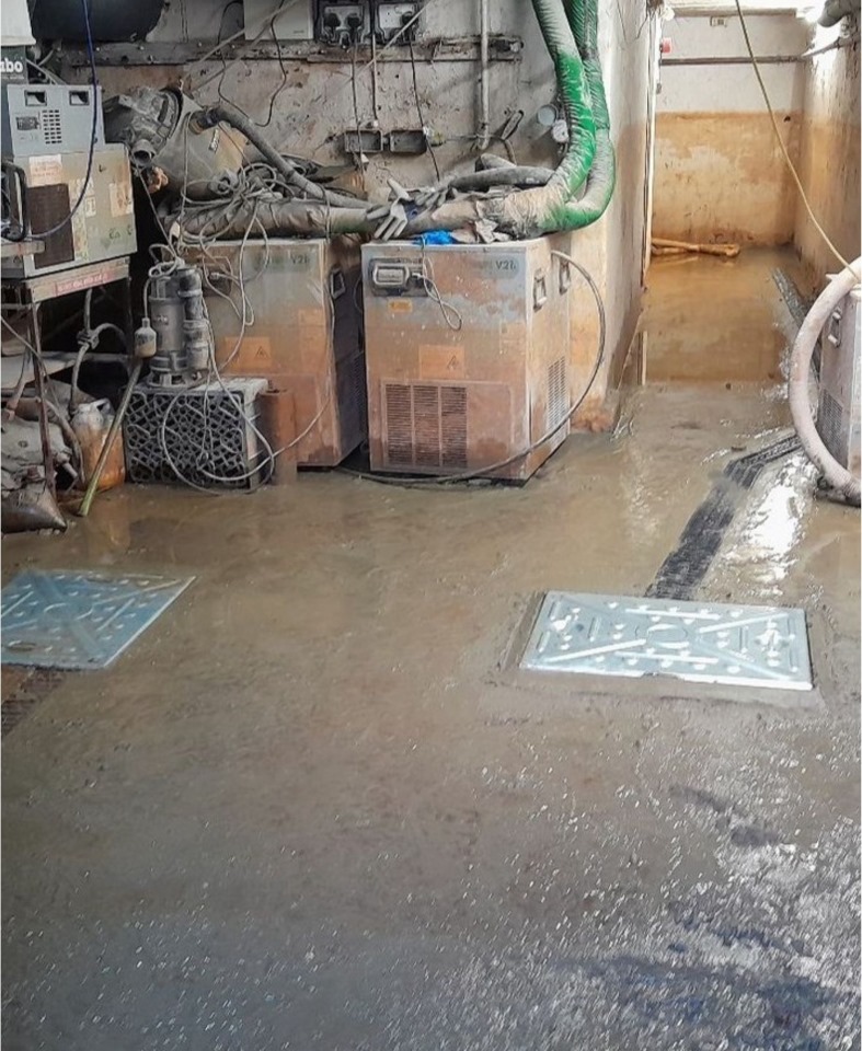 Flooded Cellar to Dry Storage