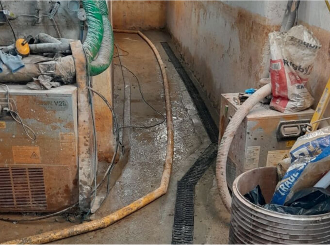 Flooded Cellar to Dry Storage
